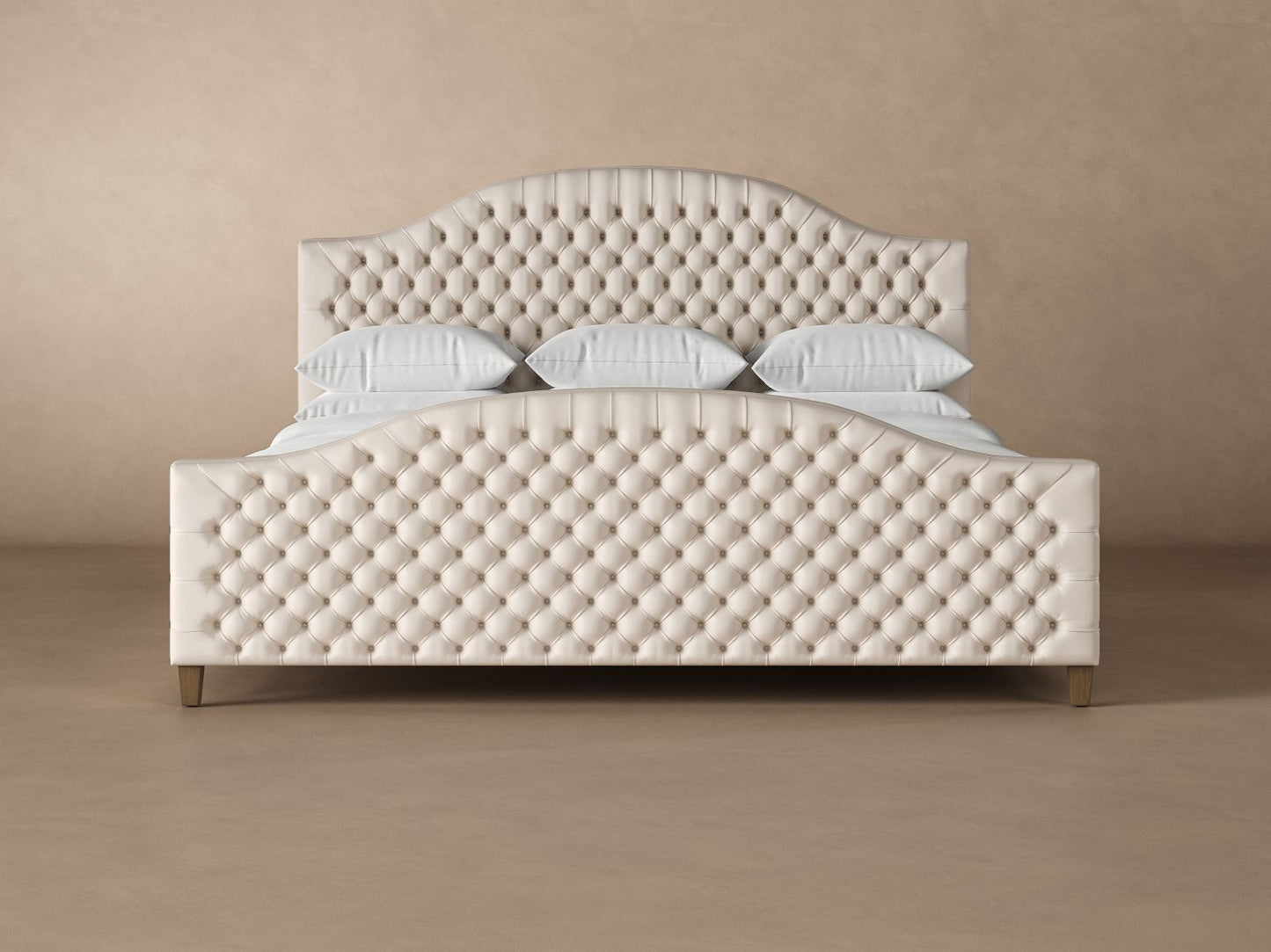 Archie with Footboard Leather Bed