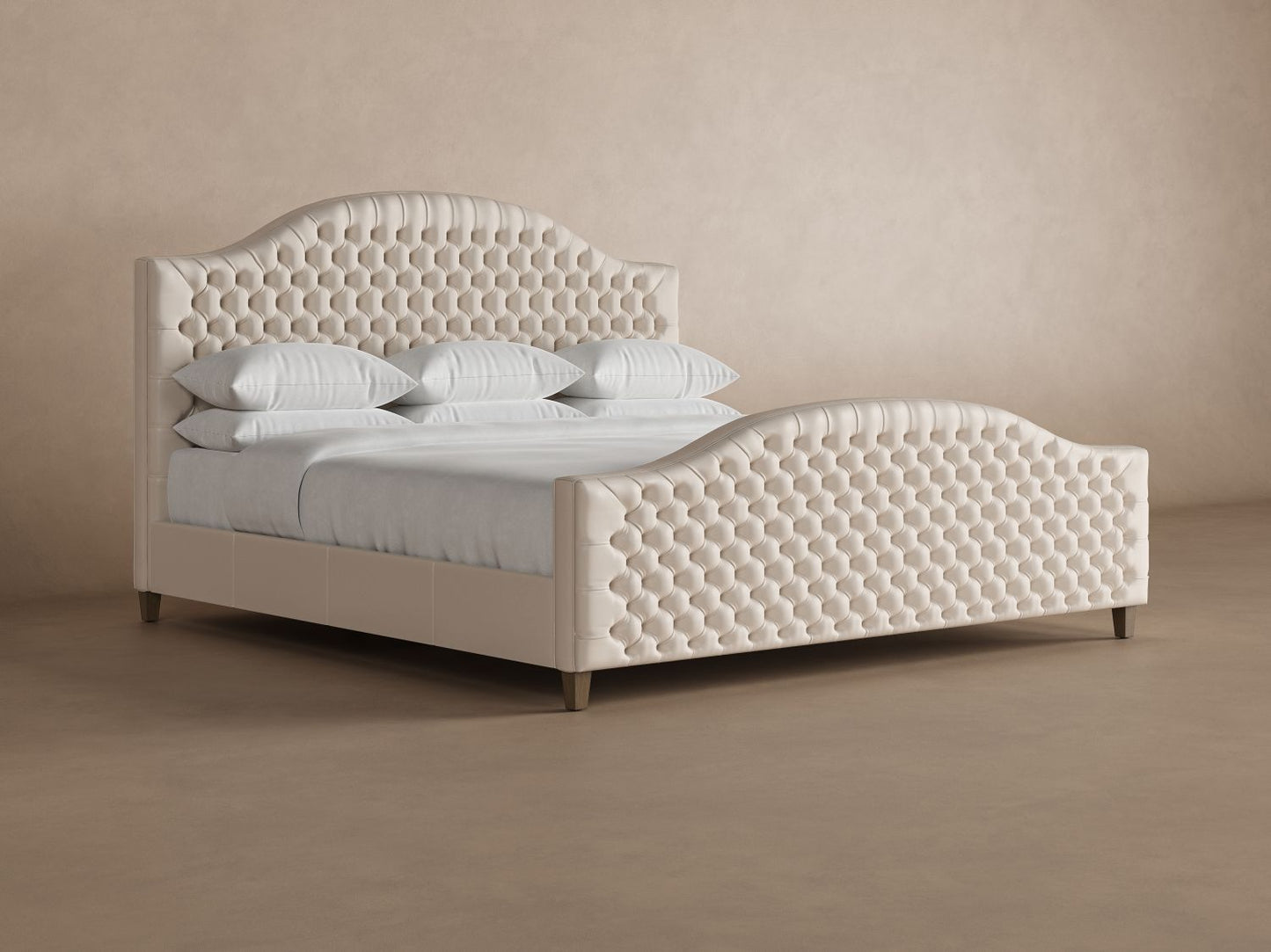 Archie with Footboard Leather Bed