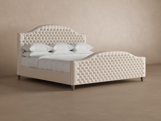 Archie with Footboard Leather Bed