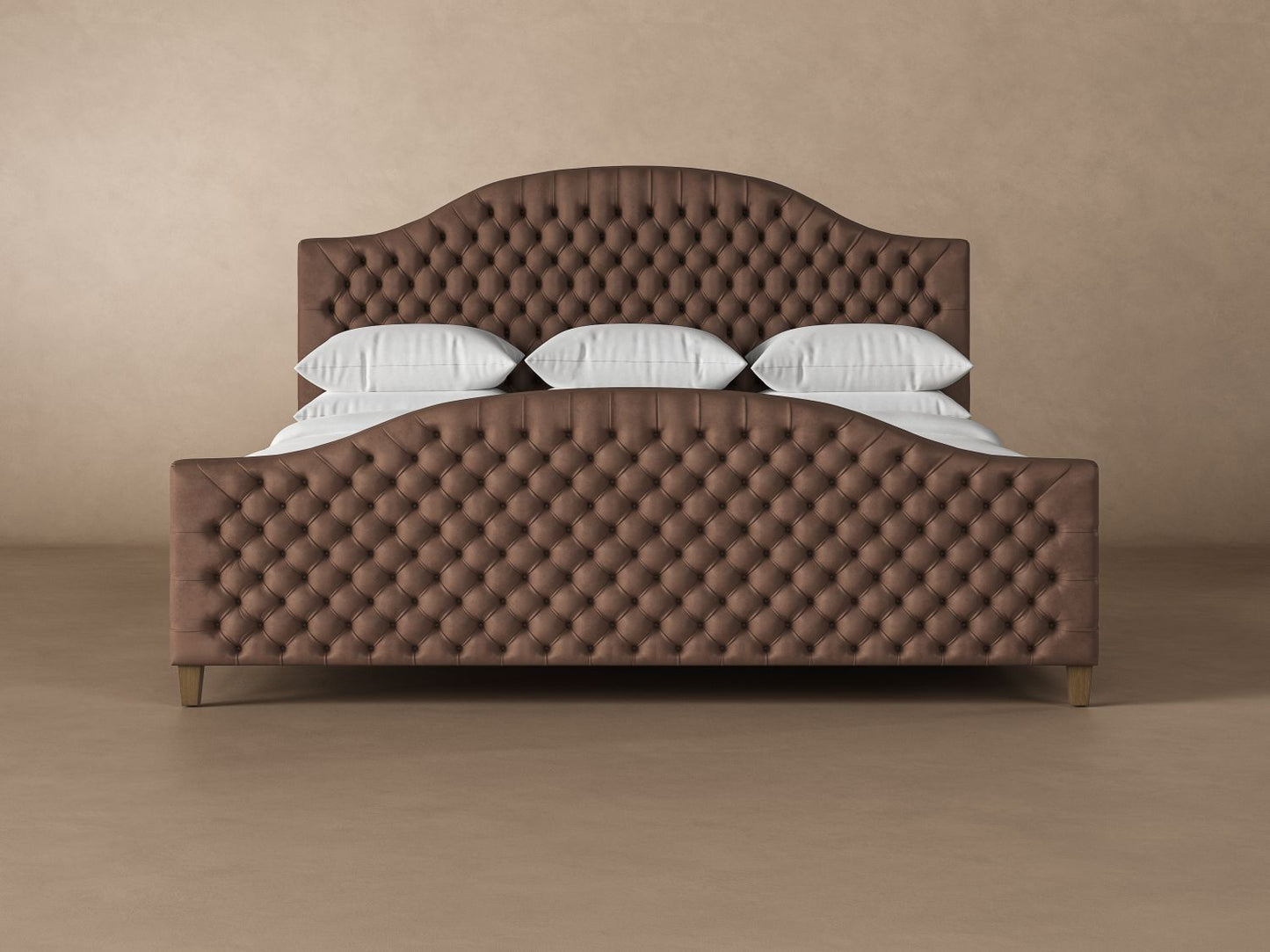 Archie with Footboard Leather Bed