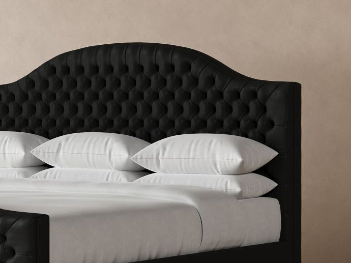 Archie with Footboard Leather Bed