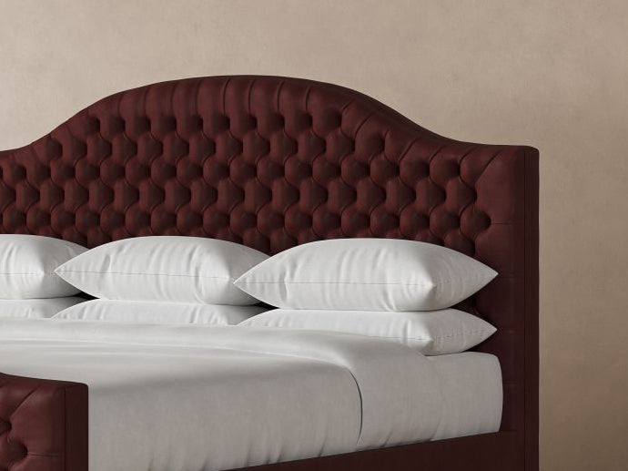 Archie with Footboard Leather Bed
