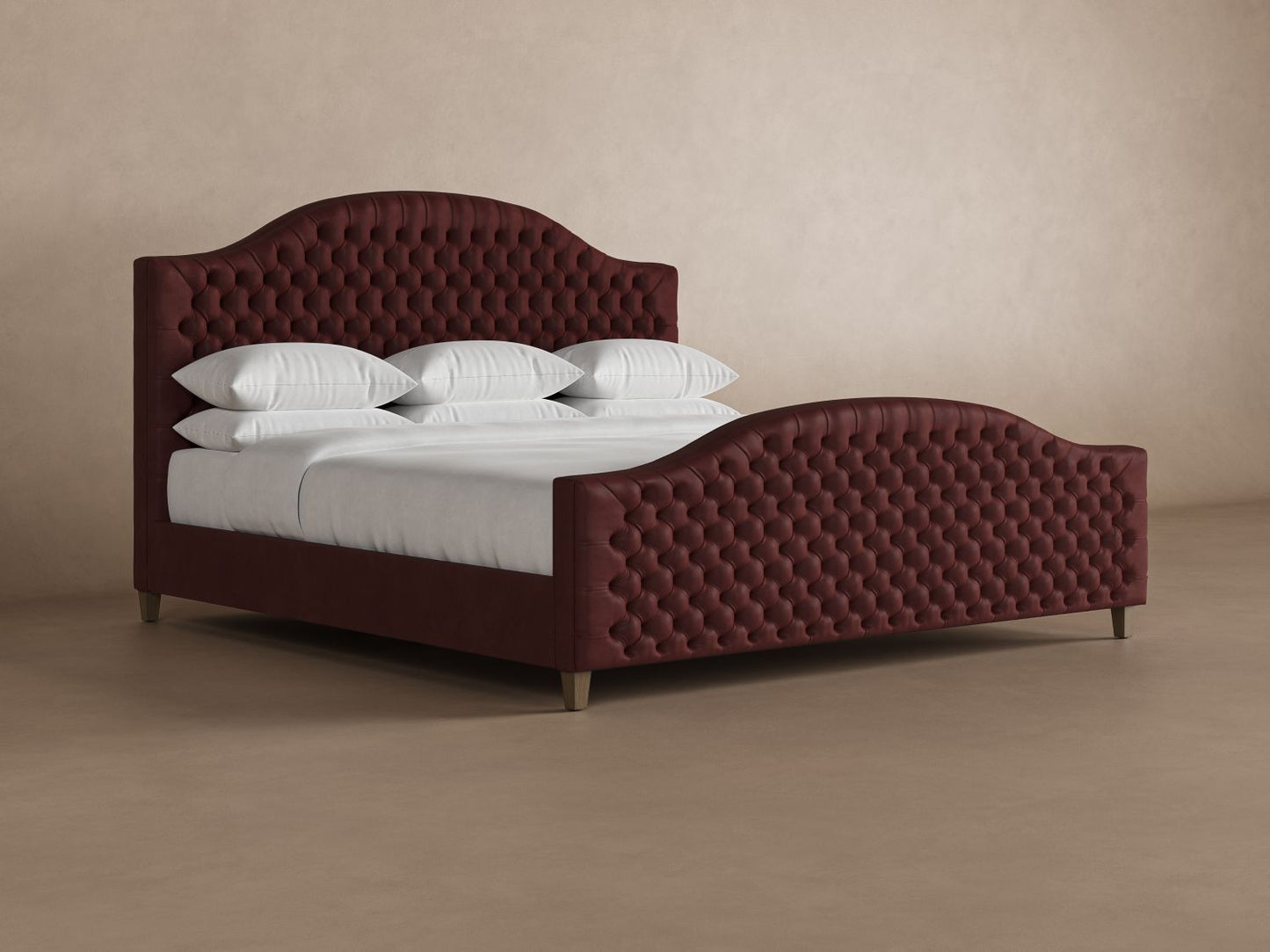 Archie with Footboard Leather Bed